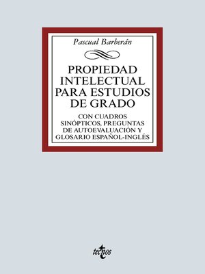 cover image of Propiedad Intelectual para estudios de grado